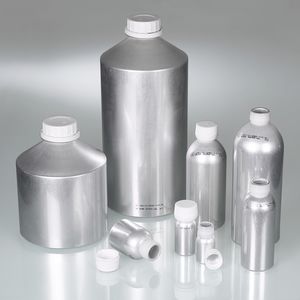 cylindrical vial / aluminum / with cap / for laboratories