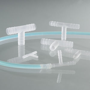 barbed fitting / T / pneumatic / plastic