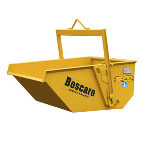 metal self-discharging boat skip
