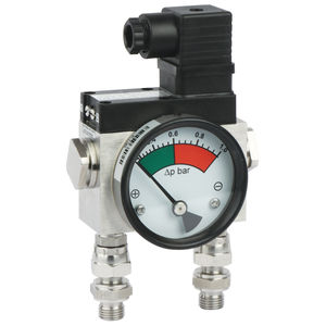 analog pressure gauge / differential / process / for air