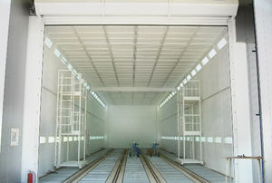 enclosed paint booth