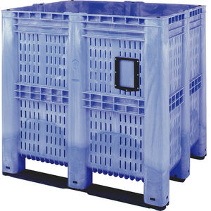 HDPE Heavy Duty Solid Stacking Closed Waterproof Plastic Storage Pallet Box  Container with Size 116 X 116 X 79 Cm - China Waterproof Plastic Storage  Pallet Box Container, Container Pallet