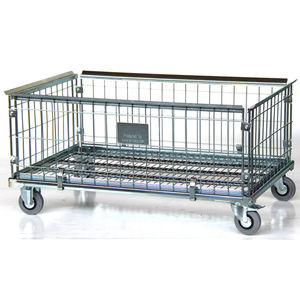 wire mesh roll cage container