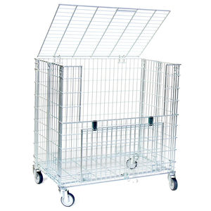 wire mesh roll cage container 1