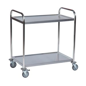 Service cart - AKM 60357 - Arcawa GmbH - stainless steel / 2 levels ...