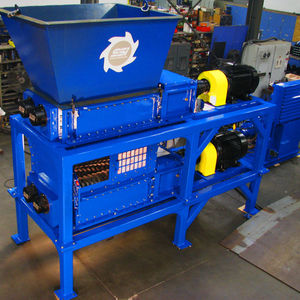 cardboard shredder / metal / paper / double-shaft