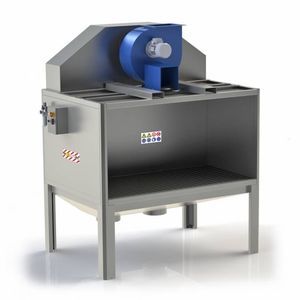 dust removal downdraft table