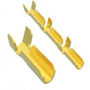 褶无焊料的终端