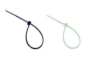 polyamide cable tie / outside serrated / flameproof / chemical-resistant