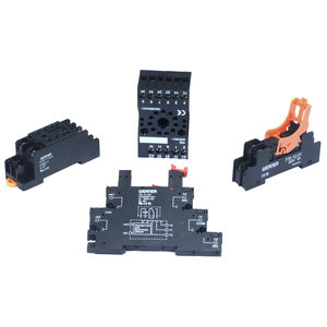 electromechanical relay socket / for printed circuit boards