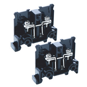 DIN rail-mounted terminal block