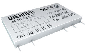 slim electromechanical relay / for printed circuit boards / ultraminiature / compact