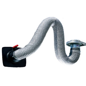 wall-mounted extraction arm / flexible / welding fume / suction