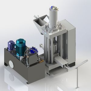 metal chip briquetting presse / for cylindrical briquettes