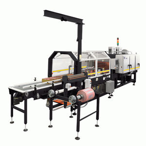 tray shrink wrapping machine / beverage / for heat-shrink films / continuous-motion