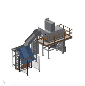 bag unloader for the food industry