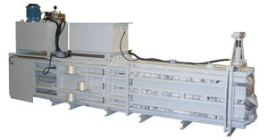 horizontal baling press