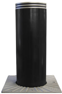 automatic retractable bollard / hydraulic / steel
