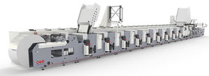 in-line flexographic press / eight-color / label / Hot air drying
