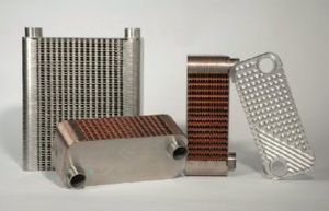 brazed plate heat exchanger / liquid/liquid / copper