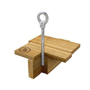 stainless steel fall arrest anchor / for wood