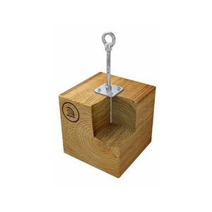 stainless steel fall arrest anchor / for wood