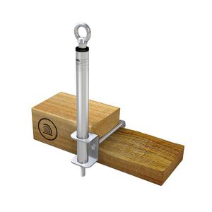 stainless steel fall arrest anchor / for wood