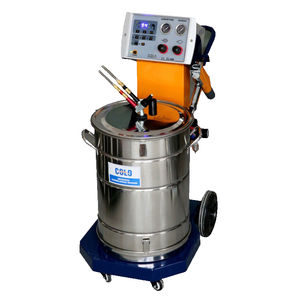 粉末涂布机配有静电枪