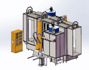 automatic powder coating booth