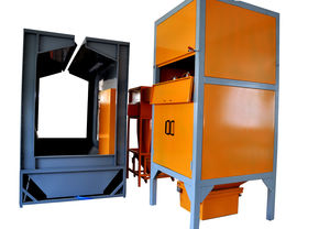 filter powder coating booth / automatic
