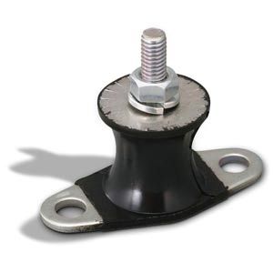 conical anti-vibration mount / rubber / steel / for compressors