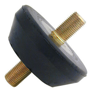 conical anti-vibration mount / rubber / steel / threaded