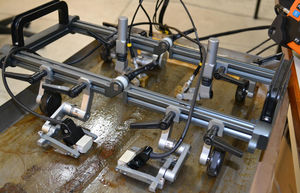 wheeled inspection crawler