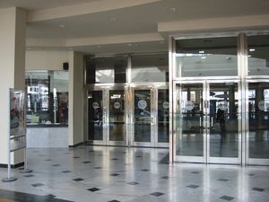 swing doors / glass / exterior / fire-resistant