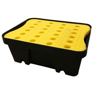 multi-use containment bund / for drums / for liquid products / polyethylene