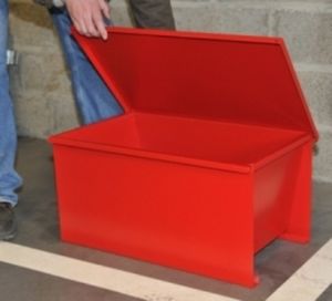 steel intermodal container / storage / grit