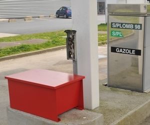 steel intermodal container / storage / grit