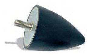 conical anti-vibration mount / rubber