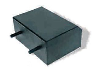 rectangular anti-vibration mount / rubber / metal