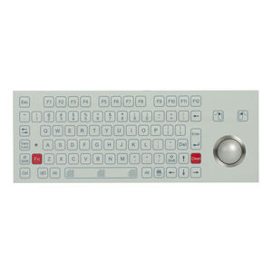 panel-mount keyboard / with mechanical keys / with trackball / membrane