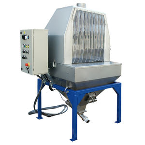 hazardous bulk product bag unloader