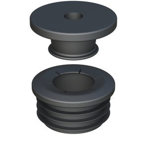 press-fit end cap