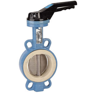butterfly valve / lever / for oil / wafer