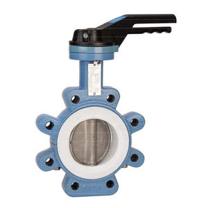 butterfly valve / manual / for acids / lug type