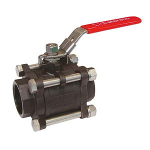 ball valve / lever / 3-piece / weld