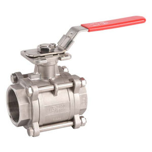 ball valve / lever / 3-piece / weld