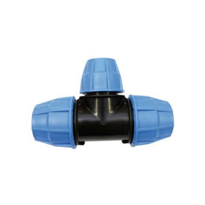 hydraulic fitting / threaded / T / polypropylene