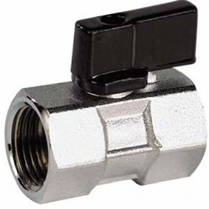miniature valve / ball / manual / for water