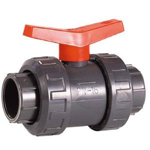 ball valve / manual / female-female / 3-piece