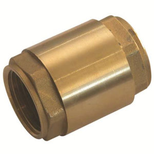 disc check valve / female-female / for potable water / brass